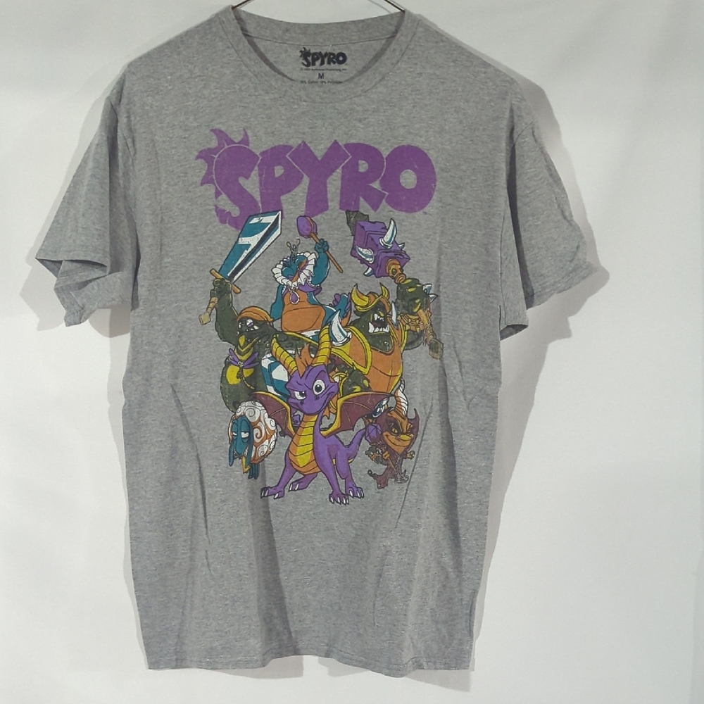 SPY Gray Tee with Colorful Graphic